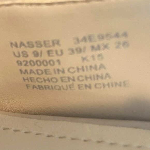 Calvin Klein Nasser Kitten Heel Slingback Pump Sz 9 Taupe Nude Beige #199S - Picture 11 of 11